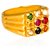 Navratna ring original  precious gemstone crystal navgrah gold plated ring for men
