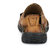 El Paso Mens Tan Artificial Leather Velcro Closure Comfort Casual Sandals