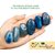 Dbraziela Premium quality Reiki healing natural certified gemstone Blue agate ( neela hakik ) 5.25 ratti