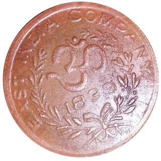Buy HALF ANNA SHACH BOLO SACH TOLO WITH BACK SIDE OM 1839 (TOKEN COIN ...