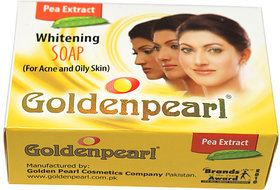Golden Pearl Whitening Soap for ACNE  OILY skin (100g)