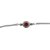 ruby stone rakhi silver (rakhi) barcelet for brother