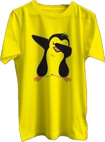 Half Sleeve Polyester Round Neck Printed T-Shirt for Men