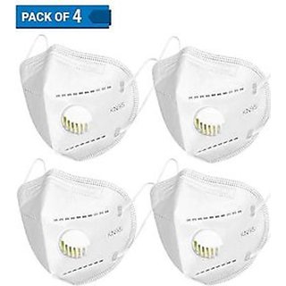 KN 95 Respirator Medical Mask WSX -Heath+ Mask ( Pack of 4 )