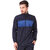 Fashion 7 Polyester Sports Jacket for Men - Track Jacket  Colorblocked Jacket (Navy Blue)