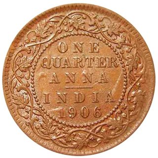 ONE QUATER ANNA 1906.