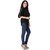 Venisa Wonderful Party Wear Rayon Shirt Style Black Color Designer Top For Girls  Woman