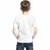 Boy's  Girl's Regular Fit Half Sleeve Solid White Kids T-Shirt