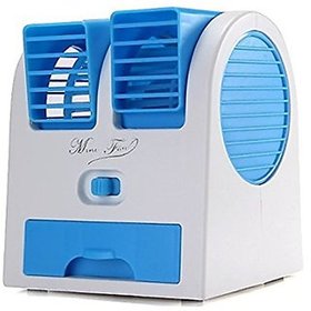 Mini Small Fan Cooling Portable Desktop Dual Bladeless Air Cooler