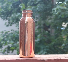 GARG SHOP Copper water Bottle 1000ml, Leak Proof Joint Free for Health Benefits ( Pack of 1 pcs)