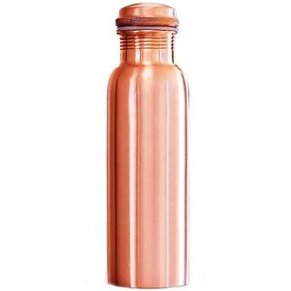 GARG SHOP Copper water Bottle 1000ml, Leak Proof Joint Free for Health Benefits ( Pack of 1 pcs)
