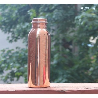 GARG SHOP Copper water Bottle 1000ml, Leak Proof Joint Free for Health Benefits ( Pack of 1 pcs)