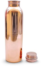 GARG SHOP Copper water Bottle 1000ml, Leak Proof Joint Free for Health Benefits ( Pack of 1 pcs)
