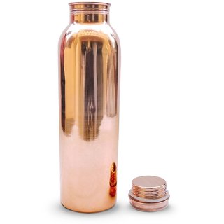GARG SHOP Copper water Bottle 1000ml, Leak Proof Joint Free for Health Benefits ( Pack of 1 pcs)