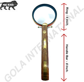 Antique  Handheld Detachable Butterfly Magnifier Glass Lens Gola International