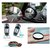 Auto Fetch Car Wide Round Car Blind Spot Side Rear View Mirror (Set of 2) for Datsun Redi GO.