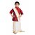 Kaku Fancy Dresses Indian State Bengali Dance Costume for Kids -White, For Boys