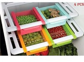 4 pcs Folding Fridge Drawers