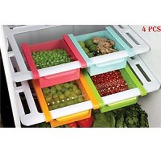 4 pcs Folding Fridge Drawers