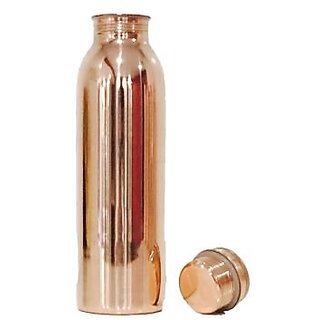 S.B.M Copper water Bottle 1000ml, Leak Proof Joint Free for Health Benefits ( Pack of 1 pcs).