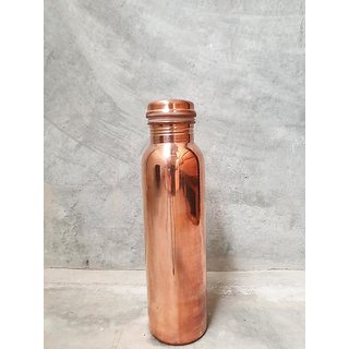 S.B.M Copper water Bottle 1000ml, Leak Proof Joint Free for Health Benefits ( Pack of 1 pcs).