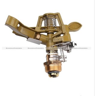 Kapebonavista Zinc Alloy Impact Sprinkler Head Adjustable Lawn Garden Irrigation DN20 40016251 SMB