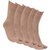 Ladies Super Thumb Fawn Color Socks (Pack of 5)