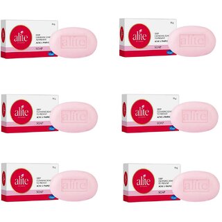 ALITE SKIN ESSENCE SOAP- FOR ACNE AND PIMPLES  ( Pack of 6 PCS. ) 75 gm each.