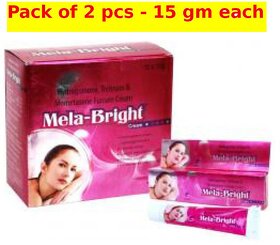 Mela-Bright skin Brighteniong cream (Pack of 2 pcs.) 15 gm each.