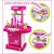 Kitchen Set Kids Luxury Battery Operated Kitchen Super Set Toy  Kitchen Set for Kids Girls - Pink