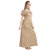 Juliana Dream Women's Gold Hosiery Striped Night Gown