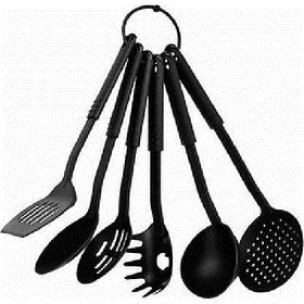 Nylon Heat-Resistant Nonstick Spoon Spatula Turner Scoop Kitchen Cooking Utensil Tools Set(Set of 6)