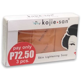 KOJIE SAN SKIN LIGHTENING SOAP 3X65gm (Pack of 3, 3x65g Each)