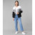RBT- BLCK wHT gREY CHAIN HOODED JACKET