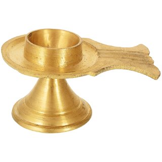 Kesar Zems Brass Jaladhari (Golden 4 Inch X 3 Inch X 2.1 Inch)