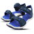 Sketchfab Men Regular Synthetic Leather Sandals For Men UK 6 - (White/Blue)