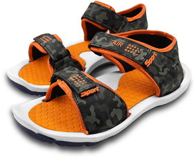 Sketchfab Orange Slip on Sandals For Men.