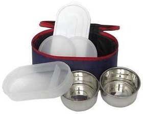 sree durga enterprises 4pc Lunch Pack 3 Containers Lunch Box(650 ml)