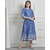 Prayas Women Blue printed Kurti