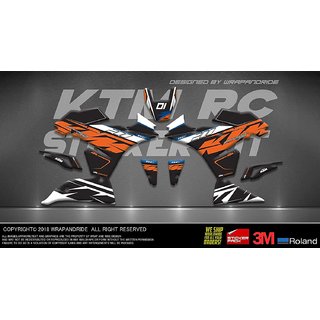 Buy CR Decals KTM RC 125/200/390 Power Full Body Kit Decal Bike Sticker ...