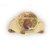 Ashtdhatu Trishakti Rudraksha Jadit Gold Plated Ring