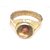 Ashtdhatu Trishakti Rudraksha Jadit Gold Plated Ring