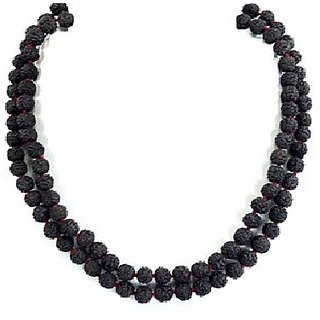 Black Rudraksha Mala Original  Certified Black Shiv Rudraksha Beads Maala By CEYLONMINE