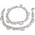 Lucky Jewellery Traditional Designer Silver Polish Anklet Payal Pair of One for Girls & Women (527-C2YS2-1108)