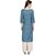 Dull Blue Bhagalpuri Kurta.