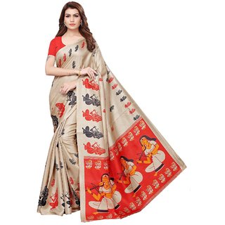 Sharda Creation Multicolour  Bhagalpuri silk saree