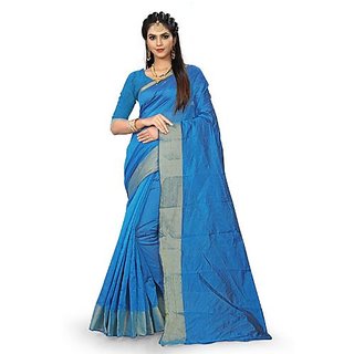 Svb Sky Blue  Colour Art Silk Printed  Saree