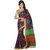 Svb Sarees Beige Floral Bhagalpuri Silk Saree With Blouse