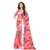 Sharda Creation Pink Satin Silk Printed With Blouse Saree