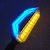 Auto Addict Bike Indicator Lights D shaped 4Pcs DRL (Blue) Indicator(Yellow) For TVS Apache RTR 160